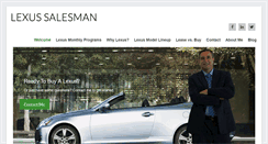 Desktop Screenshot of lexussalesman.com