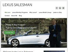 Tablet Screenshot of lexussalesman.com